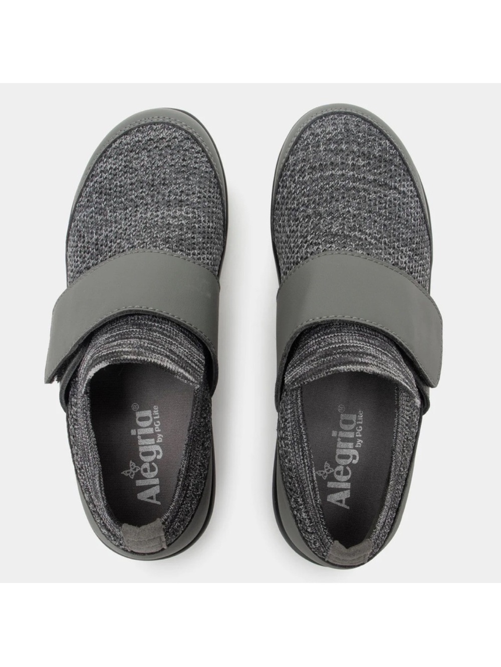 ALEGRIA Dasher Charcoal Women's size 8 Hook Loop strap shoes comfort career